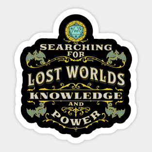 Searching For Lost Worlds Sticker